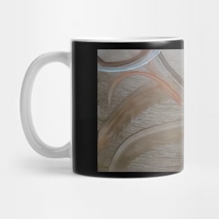 tan and beige multi color print Mug